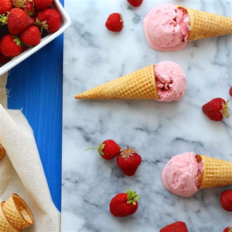 Roasted Strawberry Buttermilk Ice Cream Island Bakes