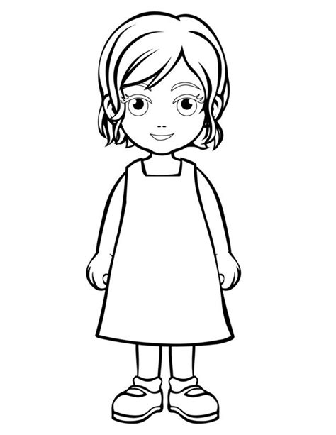 Download High Quality Girl Clipart Outline Transparent Png Images Art