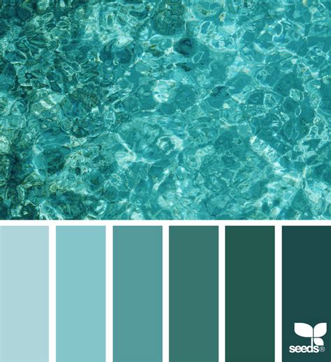 Color Sea Teal Color Palette Design Seeds Sea Design