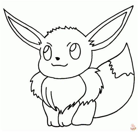 Uwolnij Eevee Pokemon Kolorowanki Do Druku Gbcoloring