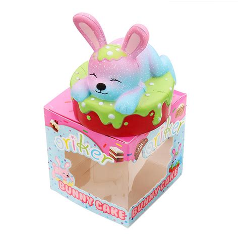 Oriker Squishy Rabbit Bunny Cake Cute Slow Rising Toy Soft T Collection With Box Packing Sale