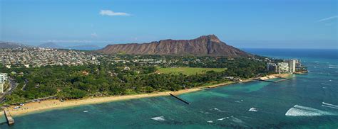 Aerial View Of The Diamond Head Photograph By Panoramic Images Pixels