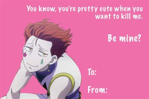 Hunter x Hunter cards for Valentine's day 1/4 | Funny valentines cards