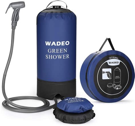 Wadeo Camping Shower Portable Pressure Shower Outdoor Shower Bag