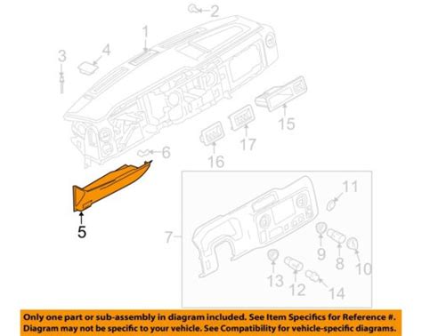 Ford Oem 09 14 E 350 Super Duty Instrument Panel Dash Lower Cover