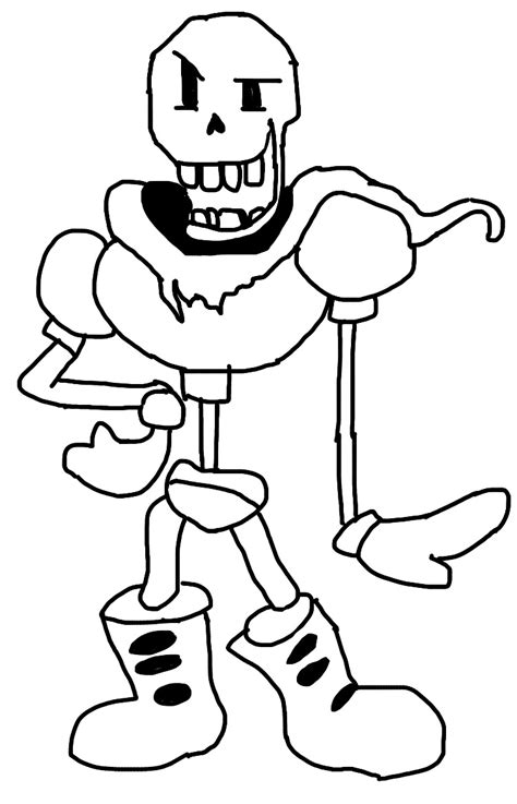 Traced Papyrus Undertale The Best I Could Image By Xpuff123