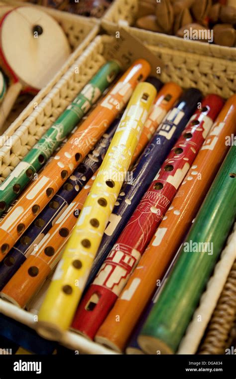 Traditional Wooden Flutes Stock Photo Alamy