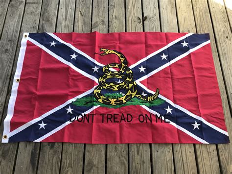 Overall i would say it is a nicely made flag but the way they patched over the. Badass Dont Tread On Me Rebel Flags : New Bad Ass Flags ...