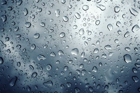 Raindrops On Glass During A Summer Storm In Terrell Texas See More