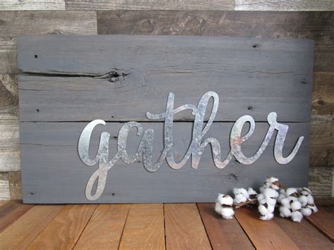 Northwoods Attic: Framed FAMILY and GATHER Wood Signs