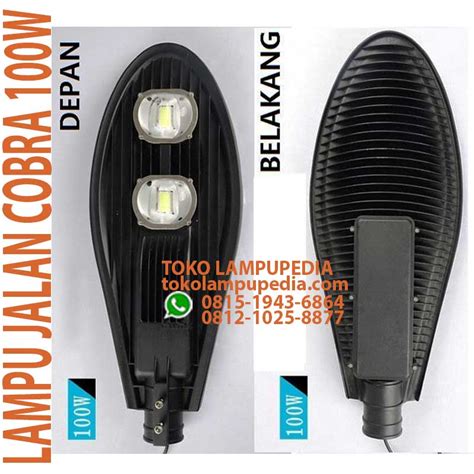 Jual Lampu Jalan LED Cobra 100W NEW 2020 Toko Lampupedia