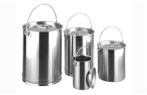 316l grade stainless steel storage container with lid