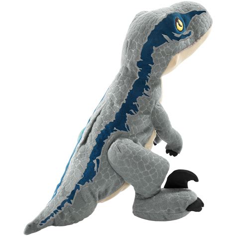 Jurassic World Camp Cretaceous Velociraptor Blue Plush Toy Official