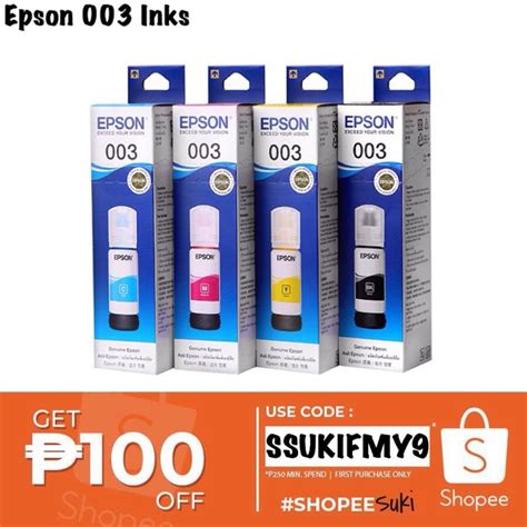 Murang printer / scanner for students, teachers and home working parents. Epson 003 Inks 65ml (L3110, L3150) | Shopee Philippines