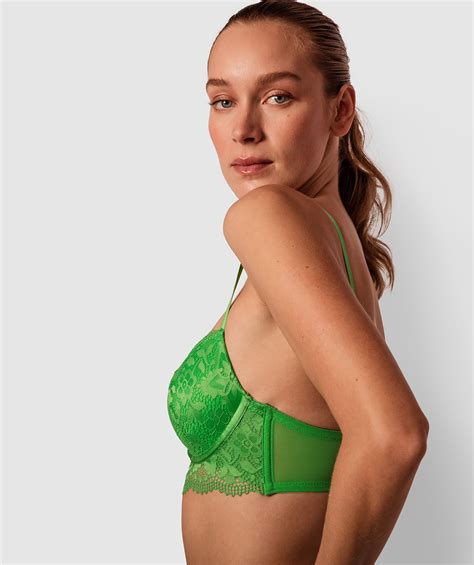 Buy Lillian Push Up Bra Green And Pay Later Humm
