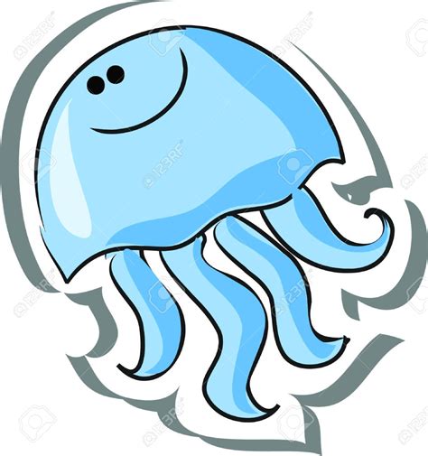 Jellyfish Clip Art Cartoon Royalty Free Vector Image