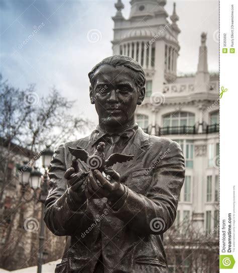 Statue Holding A Bird Stock Photo Image Of Spain Sculpture 35355692