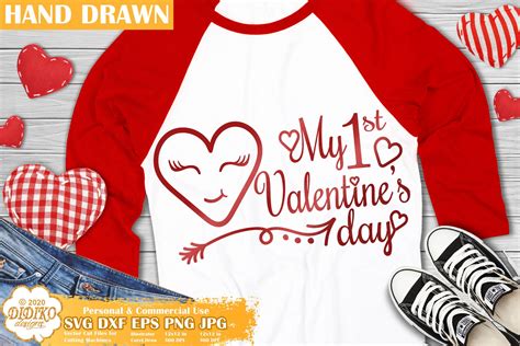 Babys First Valentine Svg 140 File For Diy T Shirt Mug Decoration