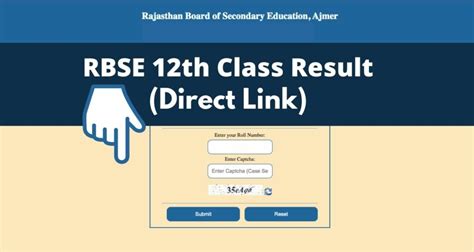 Rbse 12th Result 2023 Direct Download Link