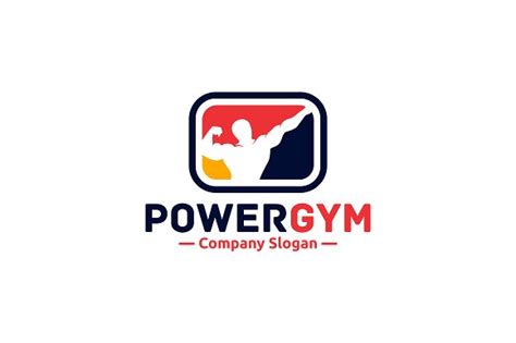 Power Gym Logo Templates Creative Market