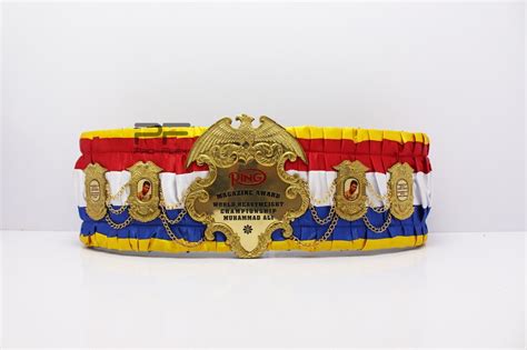 Ring Magazine Award Championship Boxing Belt Custom Made Quality Metal