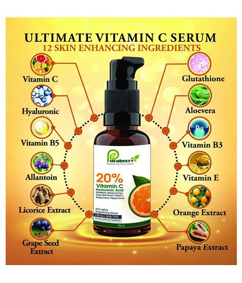 Who said that vitamin c protects your skin acting only from the inside? Puraberry Vitamin C Face Serum -Anti Aging & Skin ...