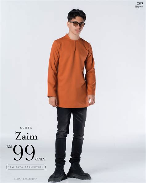 Kurta Zaim Brown Elrah Exclusive Store