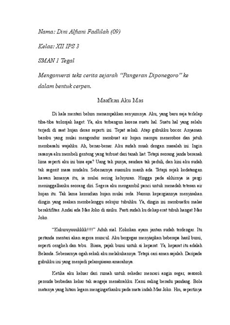 Mangkarawati, yaitu seorang garwa ampeyan (istri selir) yang berasal dari pacitan. Mengonversi teks cerita sejarah ke dalam cerpen | Dini A ...