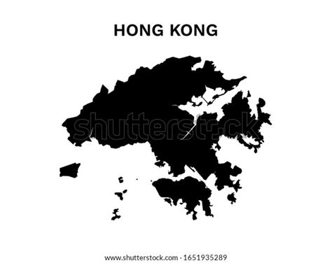 Hong Kong Map Vector Blank Map Stock Vector Royalty Free 1651935289