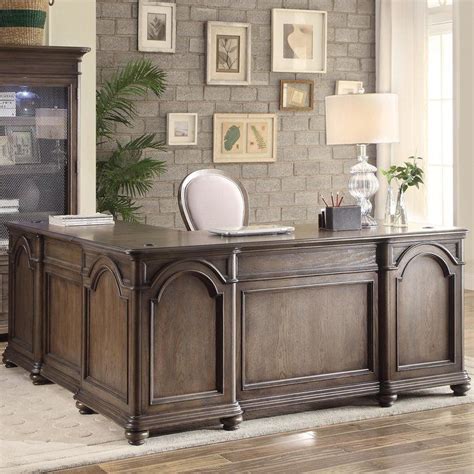 Broad Brook Executive Desk With Return Home Office Furniture L