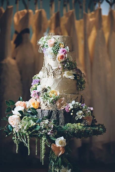22 Wedding Cakes Fit For A Fairy Tale Enchanted Forest Chwv