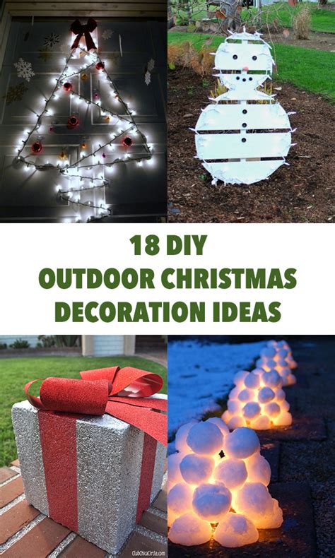 18 Amazing Diy Outdoor Christmas Decoration Ideas