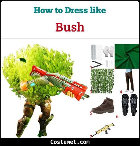 Bush Fortnite Costume For Cosplay And Halloween