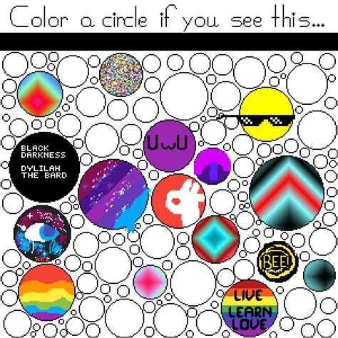 Circle (beginner) | pixel art tutorials! Editing Color a circle - Free online pixel art drawing ...