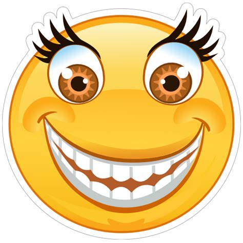 Crazy Wide Eyes Big Smile Emoji Sticker