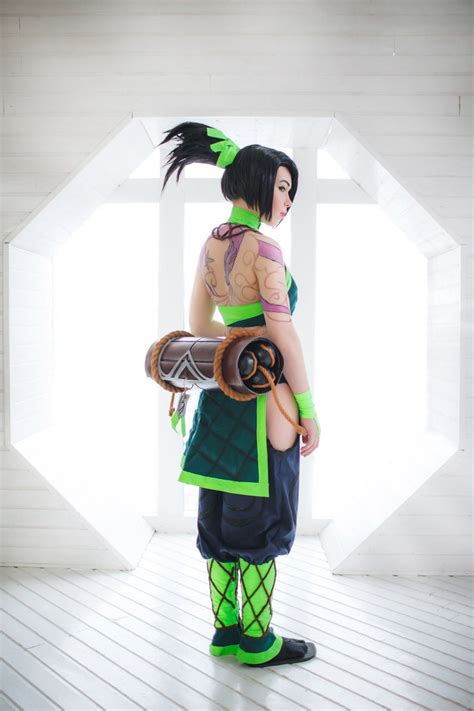 Made To Order Classic Akali Cosplay From League Of Legends Etsy