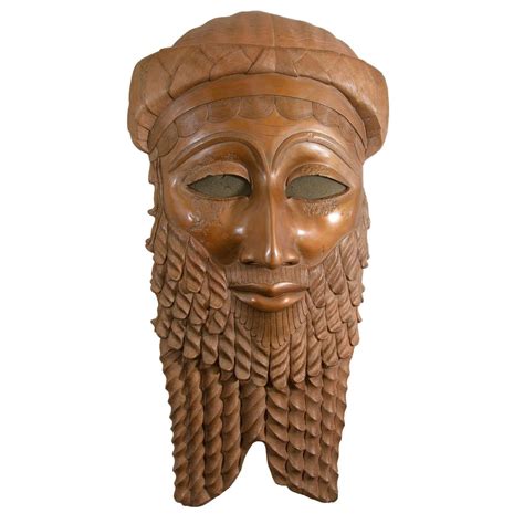 Bronze Sculpture Of The Head Of Iraqi King Sargon Of Akkad Sculpture