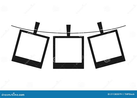 Secuencia Del Vector Inmediato De Tres Marcos De Película Ilustración