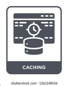 Caching Icon Vector On White Background