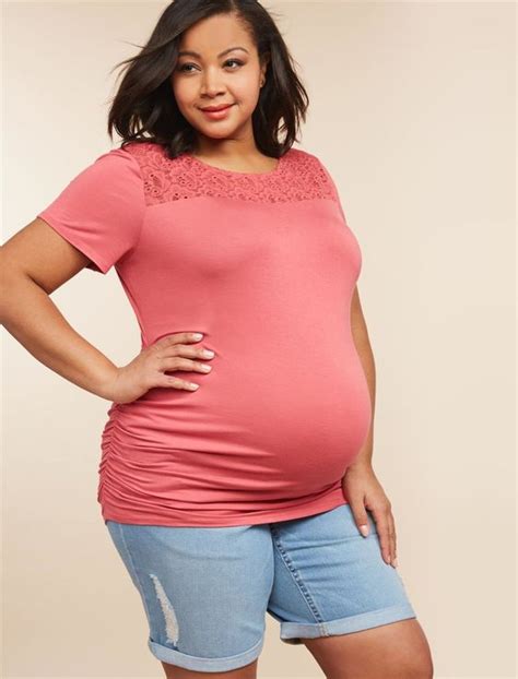 Plus Size Maternity Shorts For Curvy Women Attire Plus Size