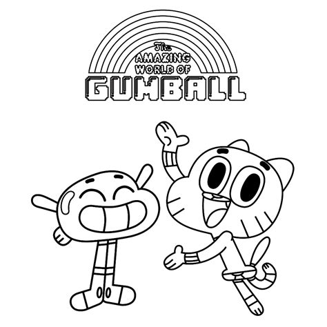 The Amazing World Of Gumball Coloring Pages World of gumball, The