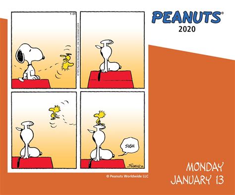 2021 Wall Calendar Peanuts Yearmon