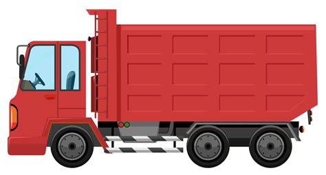 An Isolated Red Truck 448144 Vector Art At Vecteezy