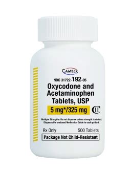 Oxycodone And Acetaminophen Camber Pharmaceuticals