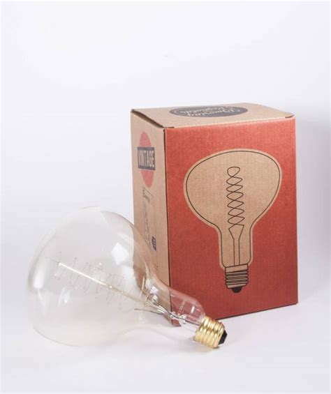 Giant Vintage Light Bulb Drop Squirrel Cage Filament