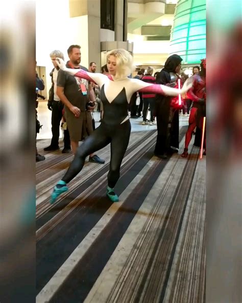 Self Some Ballet On The Marriott Carpet As Spider Gwen During Dragon