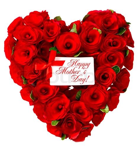 Hier finden sie animierte vatertag gifs. Muttertag! Rotes Herz von Rosen und ... | Stock Bild ...