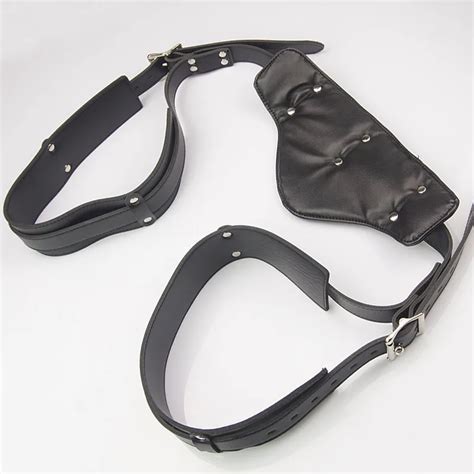 Leather Bdsm Sex Sling Position Aid Legs Open Wide Thigh Spreader Bondage Deep Penetration Sm