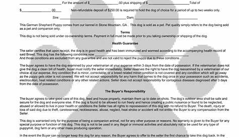 Akc Puppy Contract Template - Fill Online, Printable, Fillable, Blank