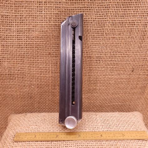 German Wwii Luger P08 Droop Eagle Magazine E63 Letter A Old Arms